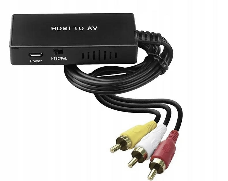 HDMI na cinch? zwykły kabel nie działa — potrzebujesz aktywnego konwertera