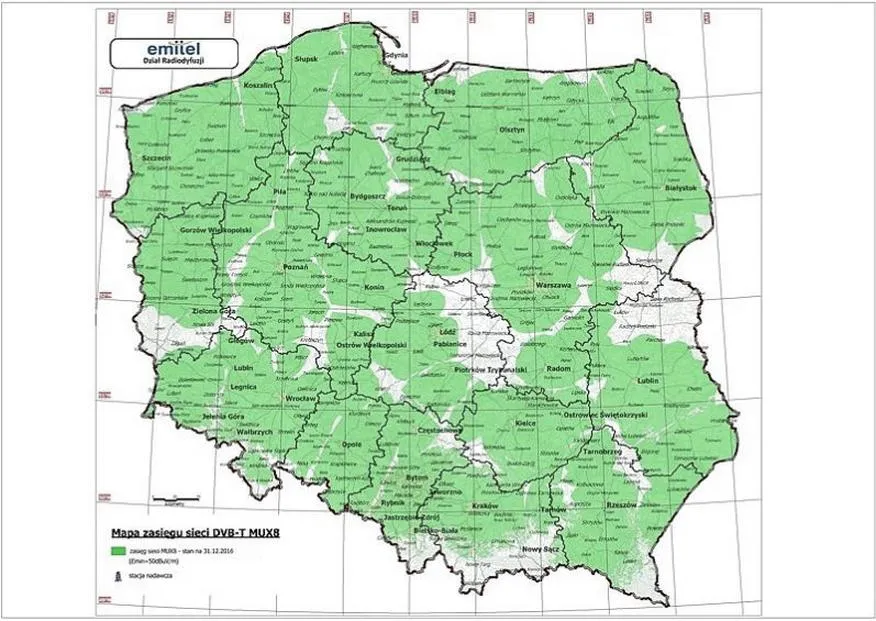 MUX-8 odbiór telewizji