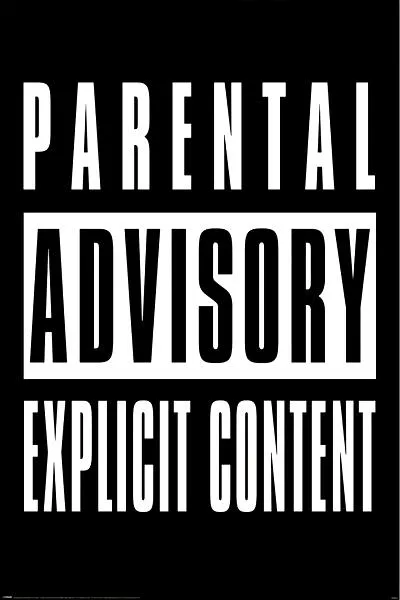 Naklejka parental advisory