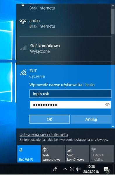 Wi-Fi w Windows 10