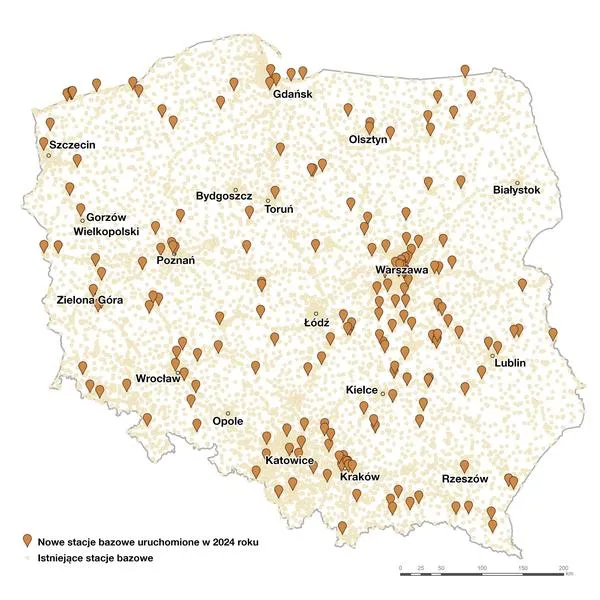 Zasięg internetu w Polsce